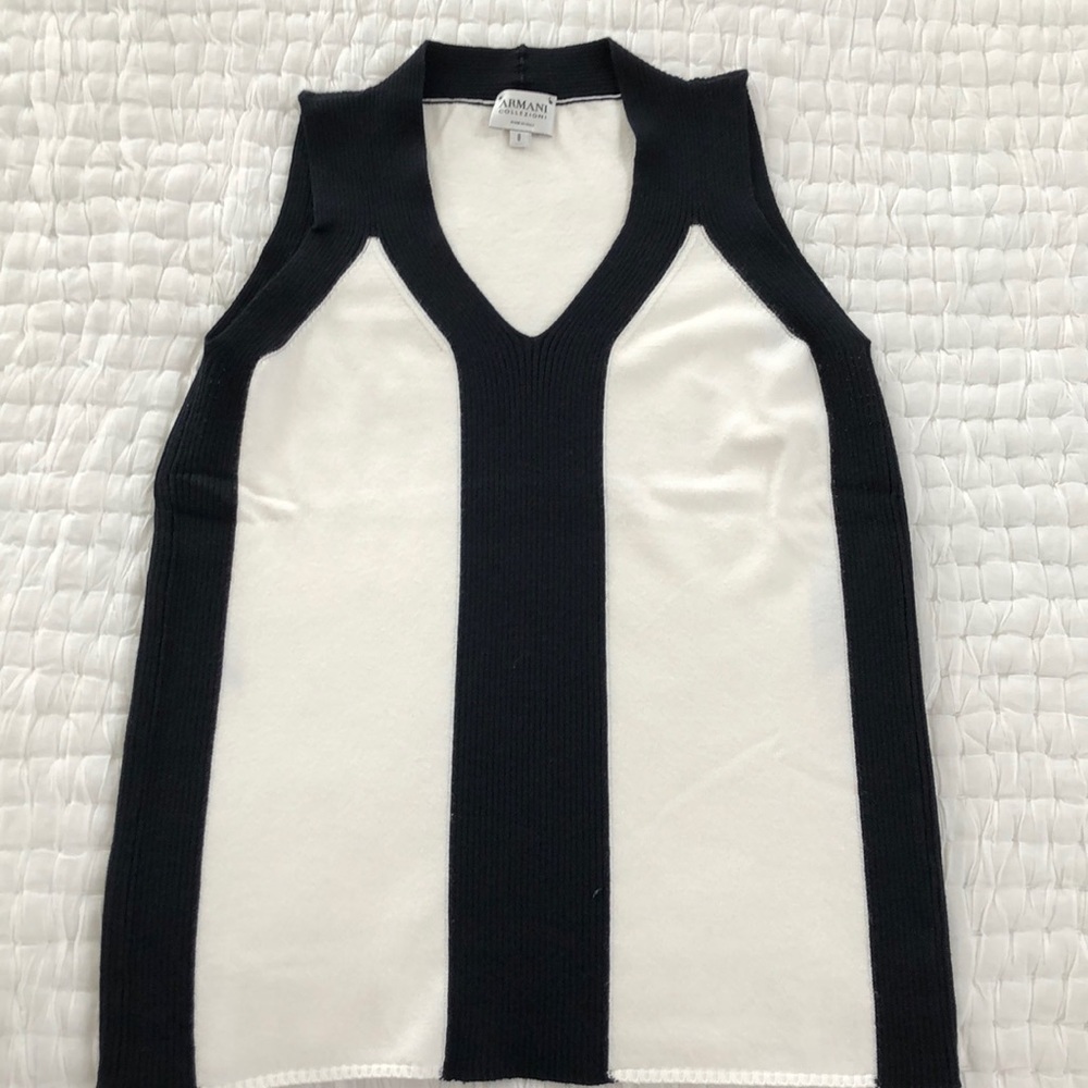 Armani Collezioni Stretch Knit Tank Top Small